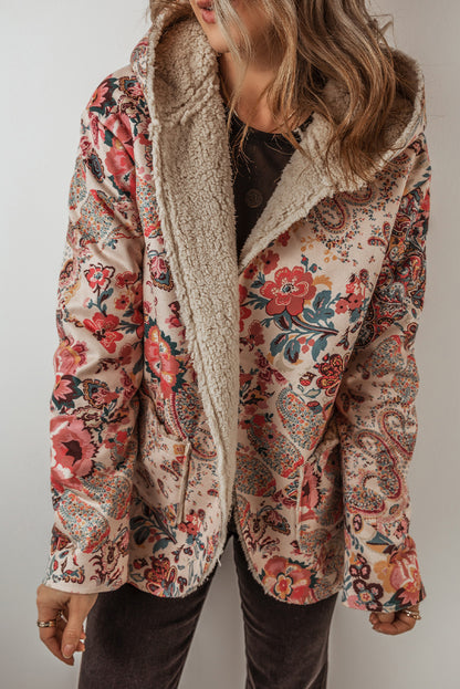 Botanical Bliss Fleece-Lined Hoodie