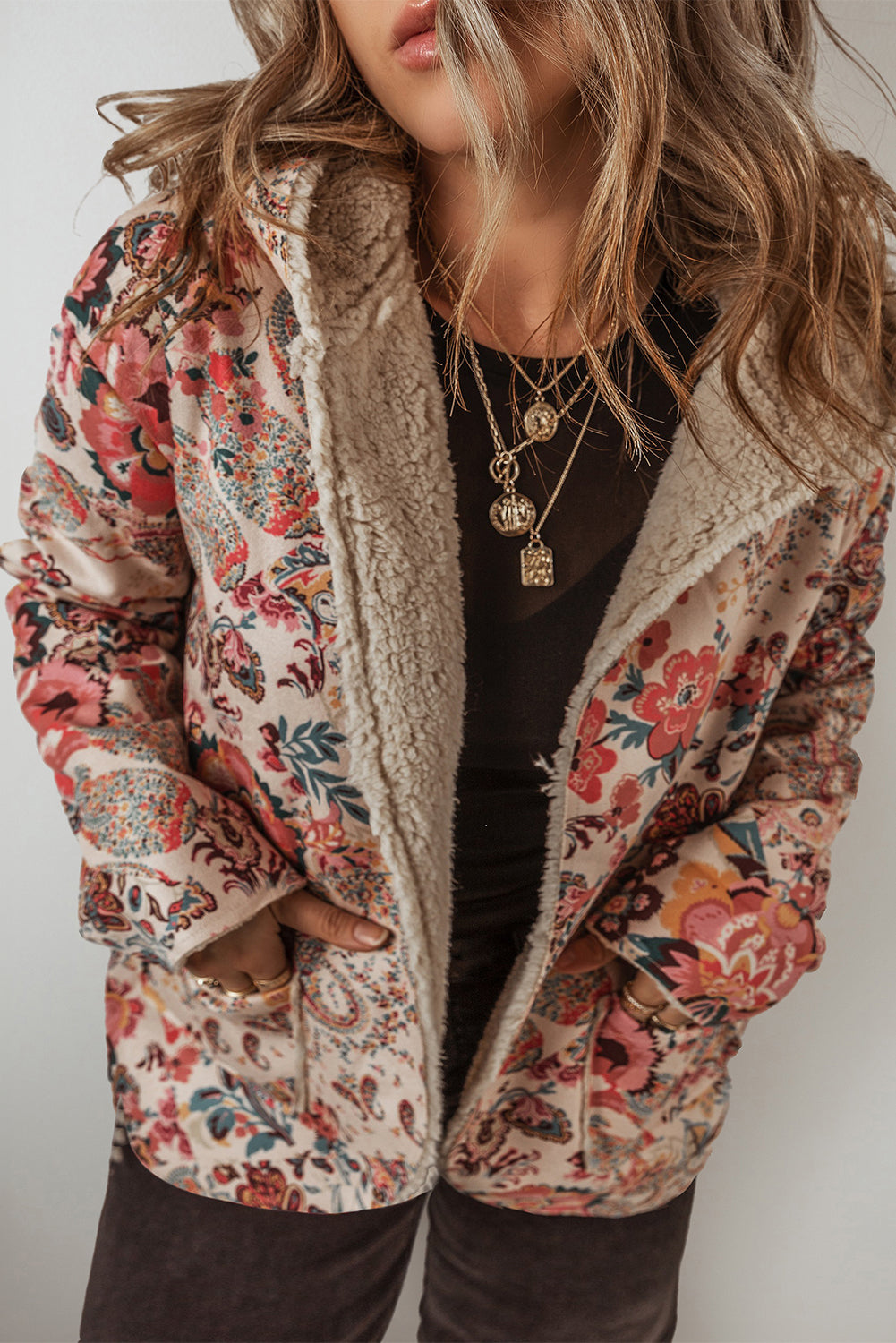 Botanical Bliss Fleece-Lined Hoodie