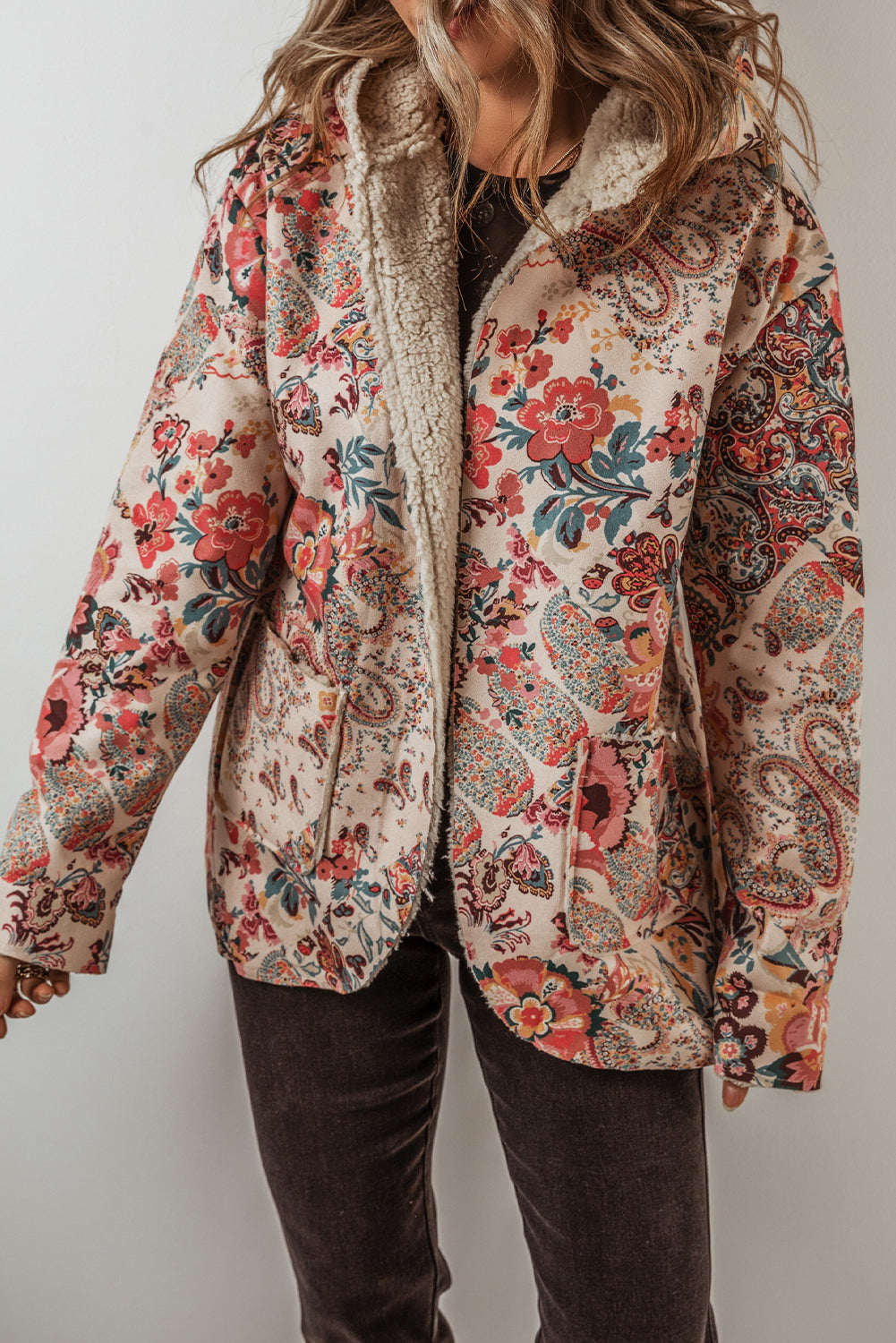 Botanical Bliss Fleece-Lined Hoodie