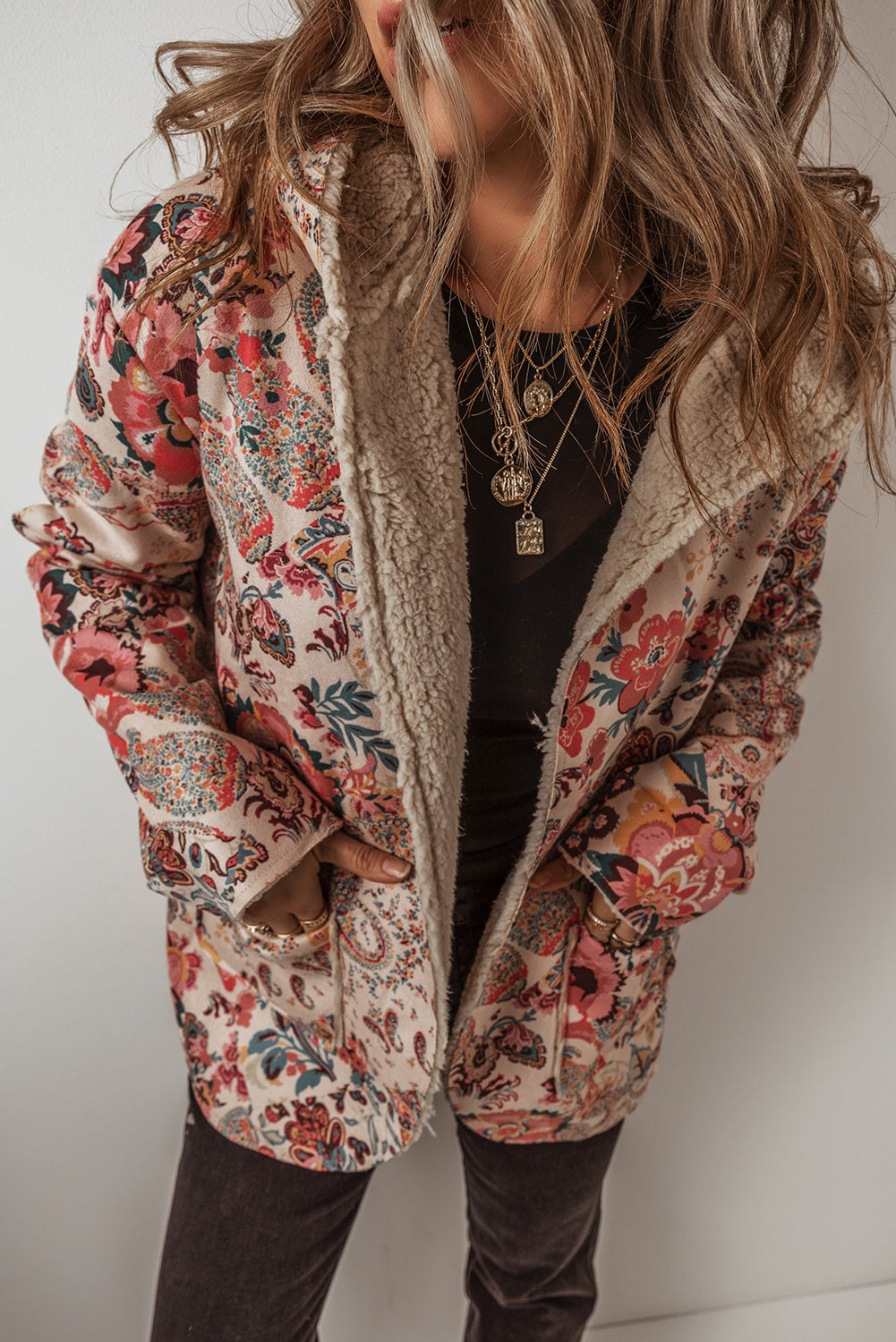 Botanical Bliss Fleece-Lined Hoodie