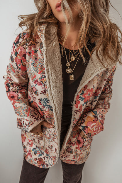 Botanical Bliss Fleece-Lined Hoodie