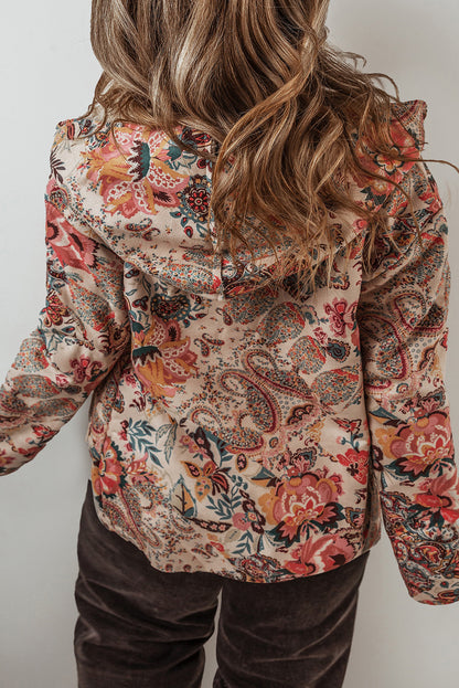 Botanical Bliss Fleece-Lined Hoodie